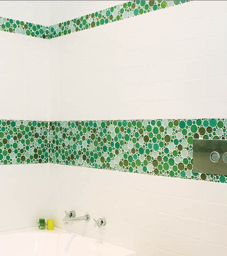 Стеклянная плитки для ванной комнаты Evit