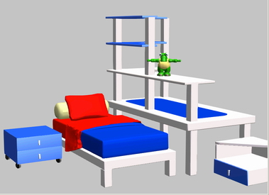 3D модели детской мебели