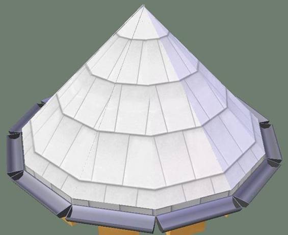 Конструкции крыш - круглые крыши