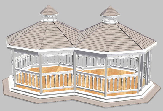 3D модели беседок
