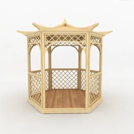 3d объекты беседки