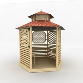 3d объекты беседки