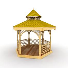 3d модель беседки