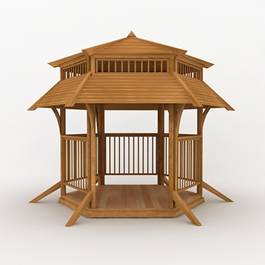 3d объекты беседки