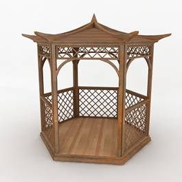 3d объекты беседки