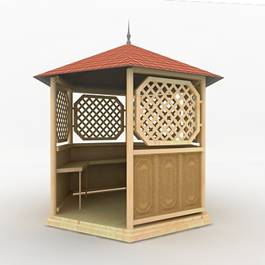 3d объекты беседки