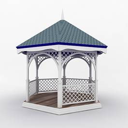 3d объекты беседки