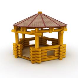 3d объекты беседки