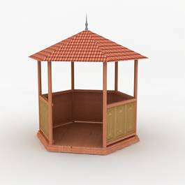 3d объекты беседки