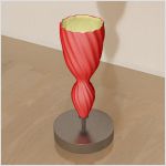 3D модель итальянский настольный светильник 23