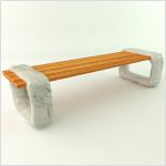 3d скамейки для ландшафтного дизайна