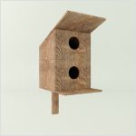 3d скворечники для ландшафтного дизайна