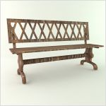 3d скамейки для ландшафтного дизайна