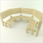 3d скамейки для ландшафтного дизайна