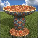 купальня для птиц - 3d модель