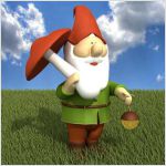 садовая фигурка - 3d модель